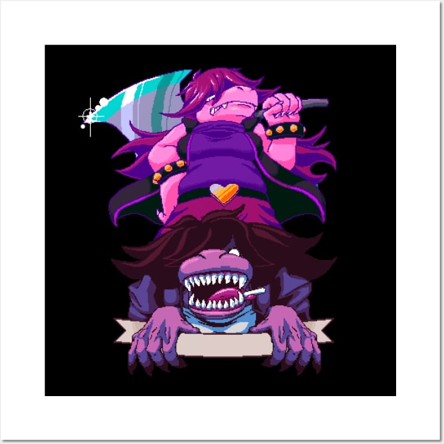 Susie - Deltarune Wall Art by maverickmichi